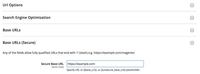 Enter your domain with the HTTPS protocol.